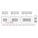 Корпус 4х4 модуля для розеток, встраиваемый, белый, Efapel 83403 SBR
