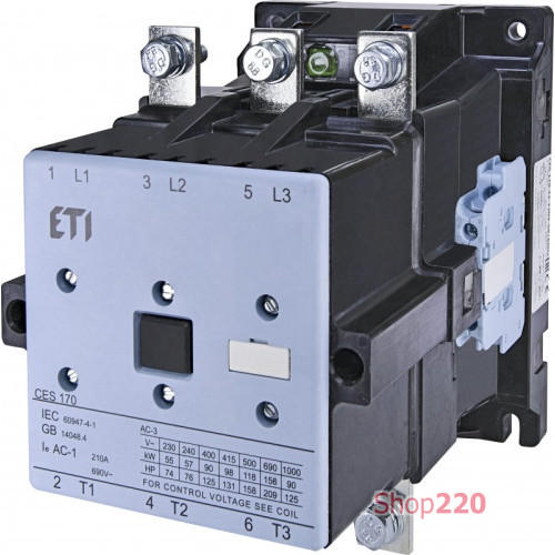 Контактор CES 170.22 (90 kW) 230V AC ETI 4646569