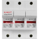 Держатель предохранителей 14х51 до 63А, 3 полюса, на дин-рейку, e.fuse.1451.h3 Enext i0300006