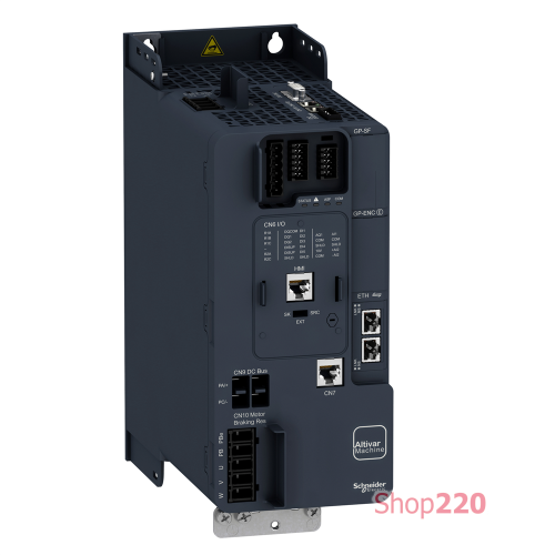 Преобразователь частоты 5.5кВт 380-480В ATV340, IP20, Ethernet, с ЭМС-фильтром кат. C3 ATV340U55N4E
