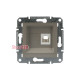 Розетка телефонная RJ-11, бронза, EPH4100169 Asfora Schneider