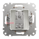 Розетка телевизионная конечная, бежевый, Sedna Design SDD112471