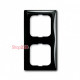 Рамка 2 поста, черный шато, ABB 2512-95-507 Basic 55