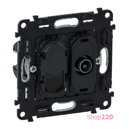 Розетка TV + RJ45 компьютерная кат.6 UTP , Valena 753055 Legrand