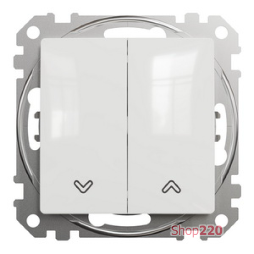 Выключатель для жалюзи, белый, Sedna Design SDD111104