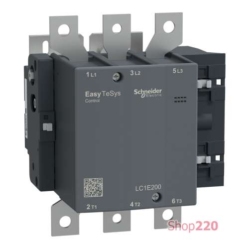 Контактор 3Р, 200A, 380В, AC3, 220VA C50ГЦ LC1E200M5