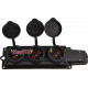 Колодка каучуковая 2Р+PE с защитными крышками трехместная 16А IP44 A0250010009