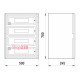 Щит ударопрочный на 88 модулей, прозрачная дверь, IP65, e.plbox.500.700.245.88m.tr ENEXT CP5116