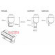 Накладной блок розеток с USB зарядкой и компьютерными разъемами RJ45 Prisma