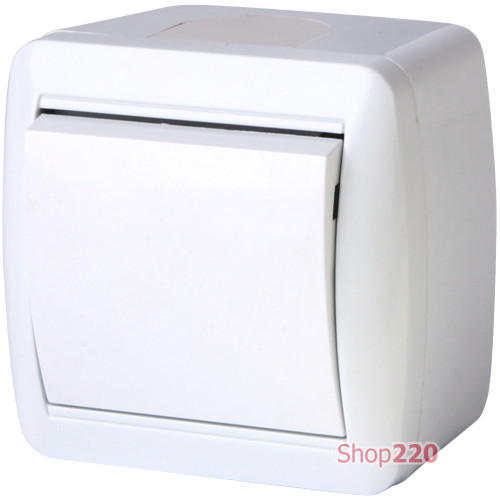 Переключатель одноклавишный для наружного монтажа, IP44, e.aqua.1121.gr Enext s035053