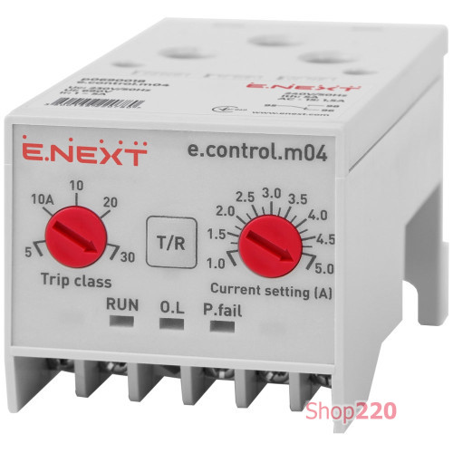 Реле защиты двигателя 1-5А, e.control.m04 Enext p0690018