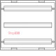 Блок Univers для модульных аппаратов 3х24М, 450x500мм Hager UD32B3