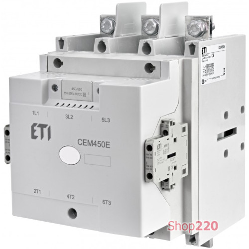 Контактор CEM 450E.22-255V-AC/DC ETI 4656306