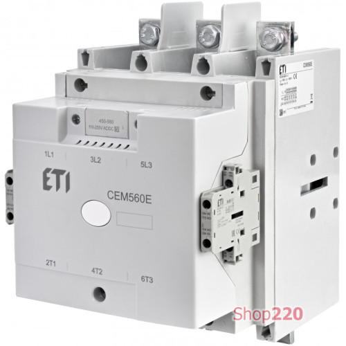 Контактор CEM 560E.22-255V-AC/DC ETI 4656307