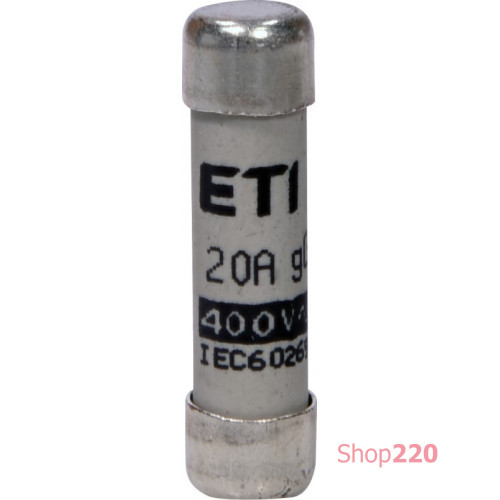 Предохранитель CH8x32 gG 20A 400V ETI 2651009