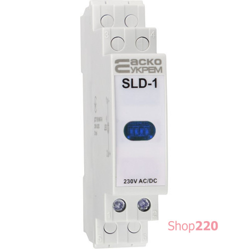 Сигнальный индикатор синий, 230V AC/DC, SLD-1 A0140030034