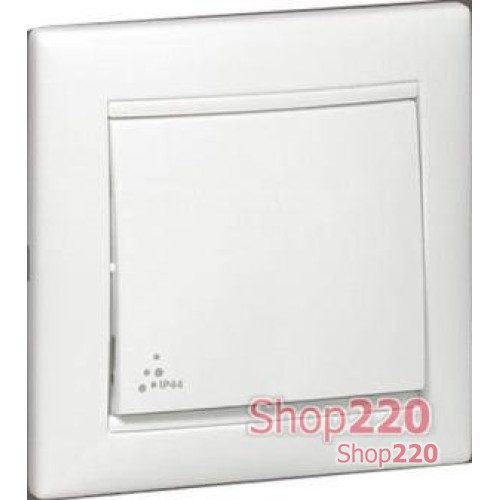 Выключатель проходной 1-кл. IP44, белый, 774206 Legrand Valena