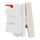 Кнопка, бежевый, 1 модуль, Unica New Schneider NU310644