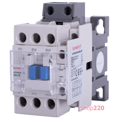 Контактор 18A, 42В, 1no+1nc, e.industrial.ukc.18.42 Enext i.0090075
