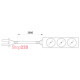 Удлинитель 3 гнезда, 5м, без заземления, baby protect, e.es.3.5.b Enext s042059