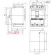 Автоматический выключатель 50A 3P, 36kA, (0.8-1)In/фикс., NBS-TMS 100/3L ETI 4673004