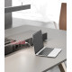 Врезной блок розеток 3х220В + USB тип С, алюминий, Versaframe ASA 060.40F.00007