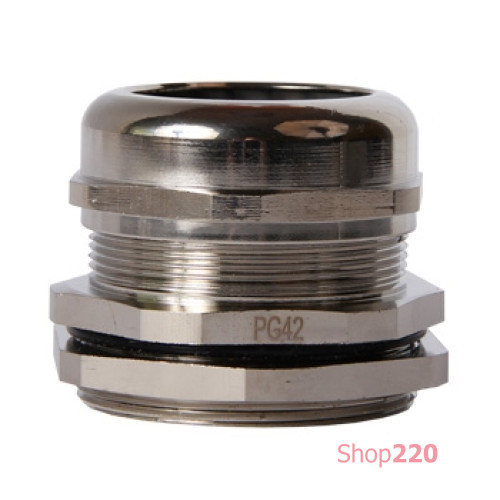 Кабельный ввод PG42 латунный, ІР65, e.met.pg.stand.42 Enext s051015