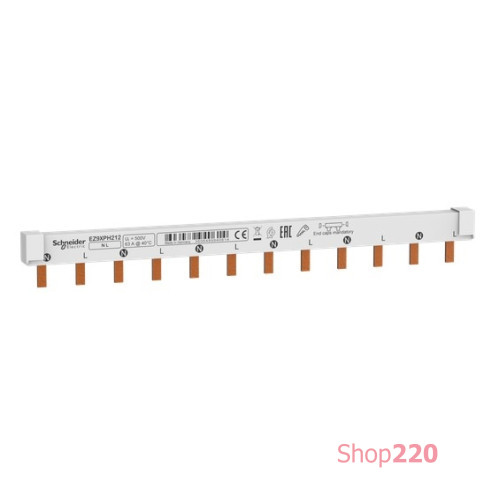 Гребенка двухполюсная для автоматов, 12 модулей, EZ9XPH212 Schneider Electric