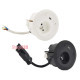Врезной блок розеток 220В + USB тип C, черный, S483 Simon