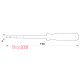 Индикатор-отвертка 190х4 прямой шлиц АС100-500В, e.tool.test04 Enext t001104