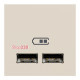 Розетка USB для зарядки, двойная, бежевый, 2 модуля, Unica New Schneider NU341844