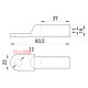 Кабельный наконечник 70 мм кв, медь, e.end.stand.dt.b70 Enext s060006