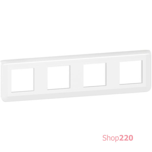 Рамка 4 поста, белый, Mosaic New Legrand 78808L