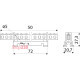 Шина нулевая на din-рейку на 10 отверстий, BC-510 Аско A0150120034