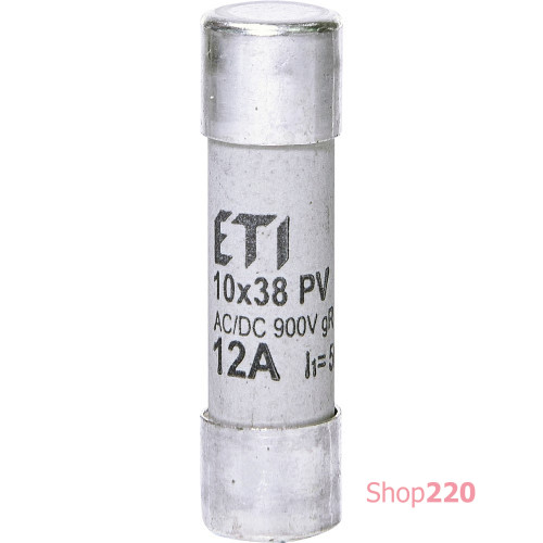 Сверхбыстрый предохранитель CH 10x38 gR 12A 900V (50kA AC) для защиты полупроводников ETI 2625032