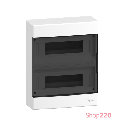 Электрический щит на 24 модуля, навесной, дымчатая дверь, Easy9 EU Schneider Electric EZ9EUC212