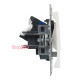 Розетка информационная двойная RJ45 cat. 6 UTP, белый, Suno Legrand 721153