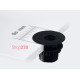 Врезная мебельная розетка 220В + USB, черный, Versatag ASA 060.36F.00001