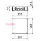 Коробка распределительная UV 250 K (261x261x67мм), OBO Bettermann