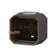 Коробка накладная 1-постовая, антрацит, Plexo Legrand 069601L
