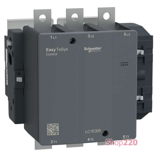 Контактор 3Р, 300A, 380В, AC3.220VAC50ГЦ LC1E300M5