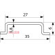 Din-рейка TS-35-0, 8 (T3502) (1м/шт) A0150010001