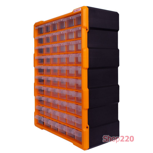 Органайзер пластиковый, 24" 60-секционный 381х157х475мм, e.toolbox.pro.22 Enext t011022