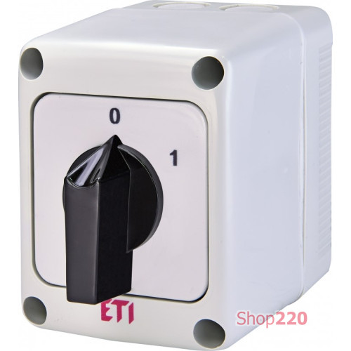 Переключатель CS 16 91 PN (2p_"0-1"корп./IP65"_с/ч_16A) ETI 4773159