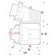 Силовая вилка стационарная 3Р+N+Z, 400В, 16А, IP67, Tarel 3626-230