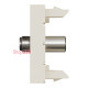 Розетка Coaxial F-type, бежевый, 1 модуль, Unica New Schneider NU346844