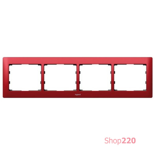 Рамка 4 поста, Magic Red, 771904 Legrand