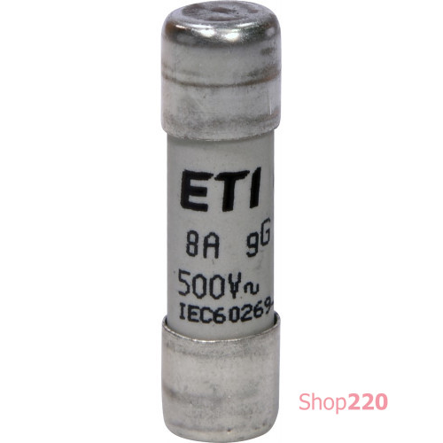 Предохранитель CH10x38 gG 8A 500V ETI 2651016