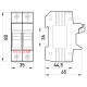 Держатель предохранителей 10х38 до 32А, 2 полюса, на дин-рейку, e.fuse.1038.h2 Enext i0300002