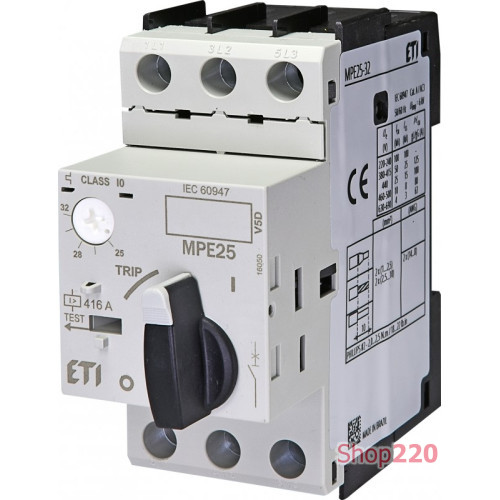 Автоматический выключатель защиты двигателя MPE25-32 ETI 4648014